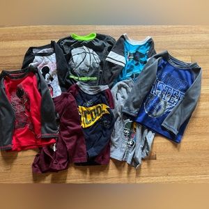 Toddler boys long sleeve shirts lot